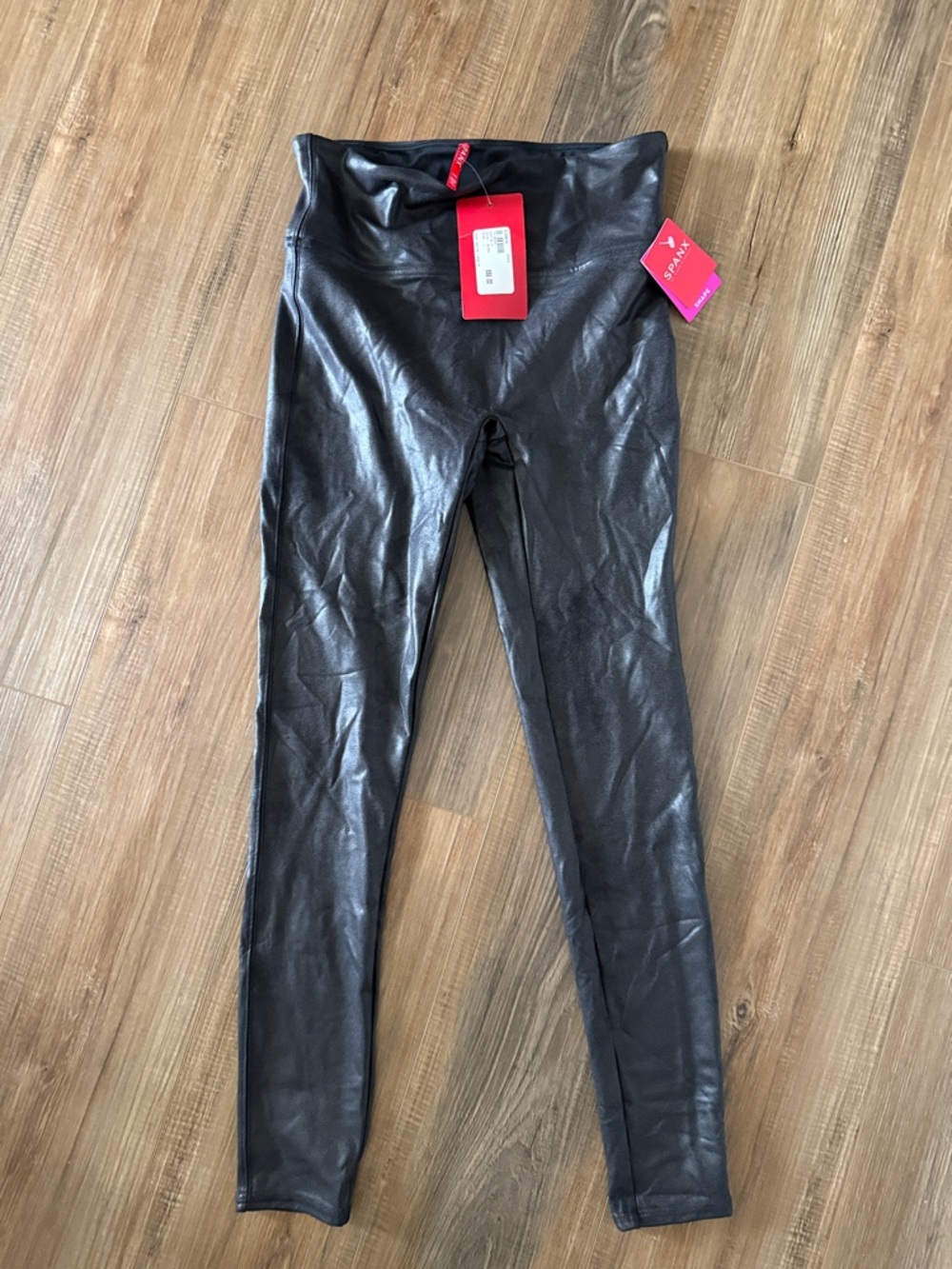 SPANX Faux Leather Leggings - Black